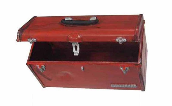 Werkzeugkoffer, groß, rot