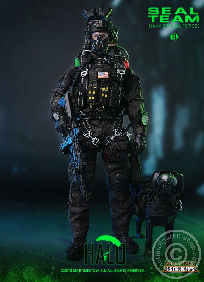 SEAL Team - HALO - w/Dog - Navy Special Forces