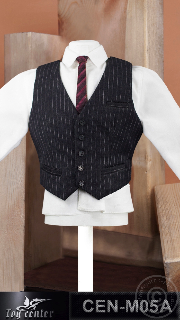 CEN-M05A-07 Gentelmen Striped Suit (dark grey)
