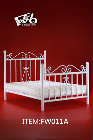 Bed - Metall - white