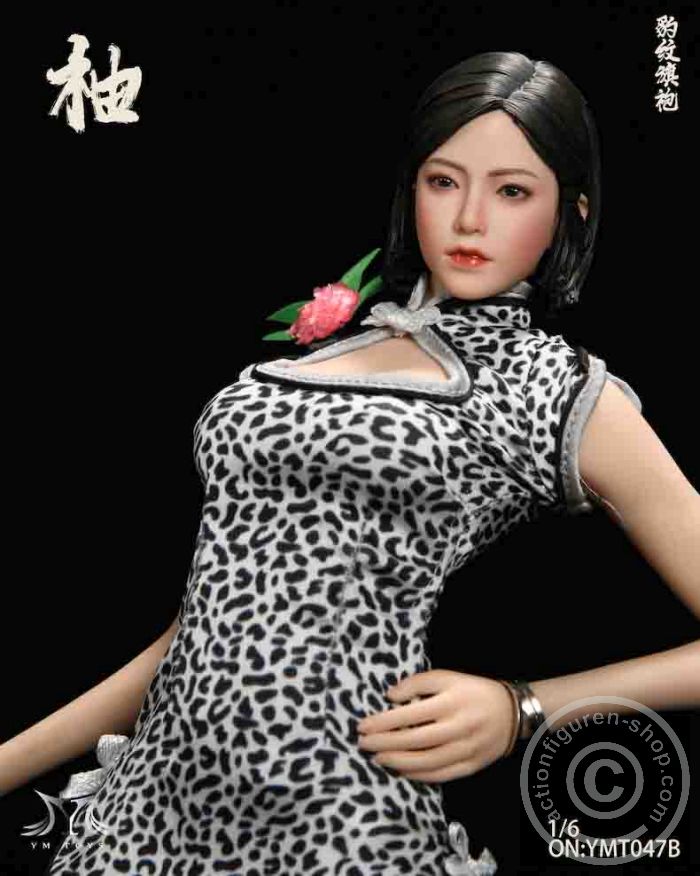 Leopard Print Cheongsam & Female Head Sculpt "Pomelo" - B