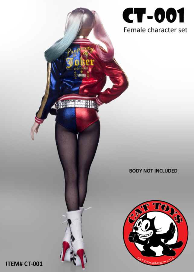 CT001-03 Harley Quinn Head and Outfit Set