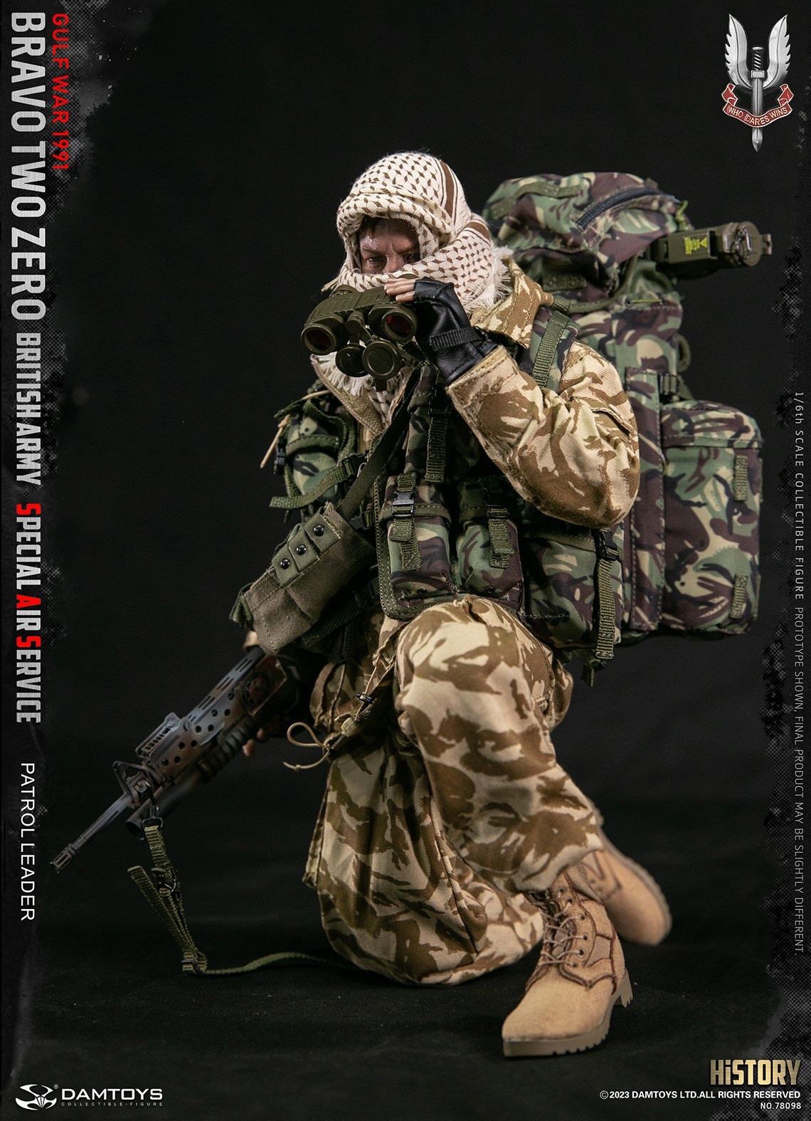 Bravo Two Zero - British Army Special Air Service (SAS) Patrol Leader - Gulf War 1991 - in 1/6 scale Bravo Two Zero - British Army Special Air Service (SAS) Patrol Leader - Gulf War 1991 - in 1/6 scale