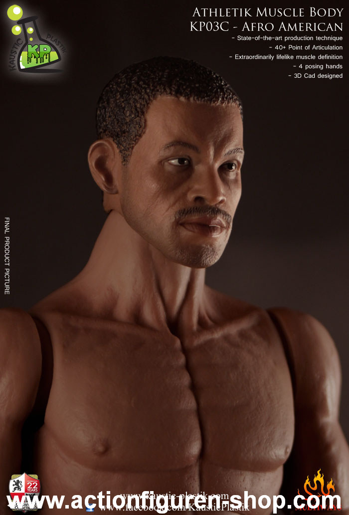 Athletik Muscle Body - Afro American w/ Head