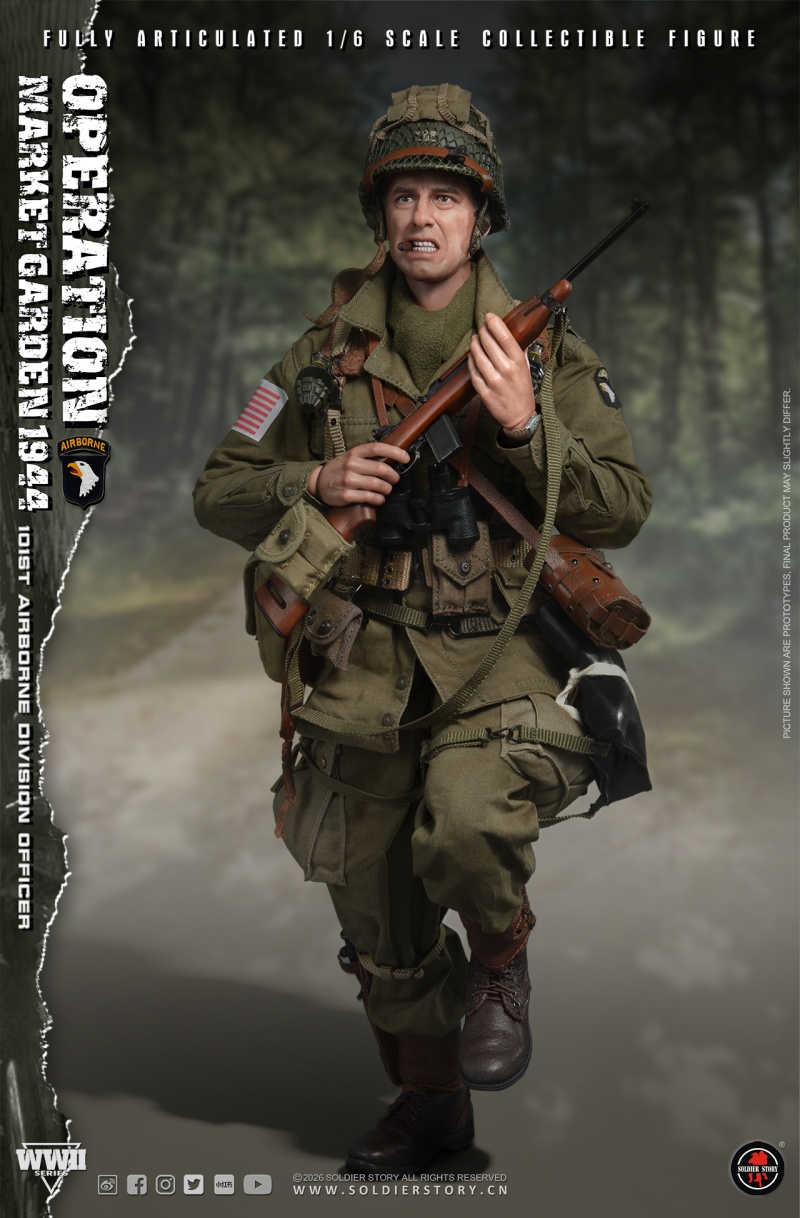 U.S. Army 101st Airborne Division Officer - WWII Operation Market Garden - in 1:6 scale