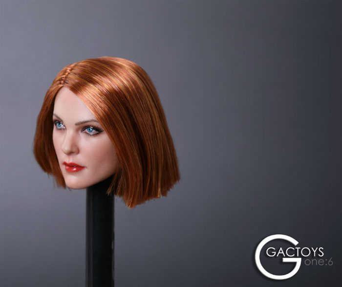 Female Head - red-brown short Hair