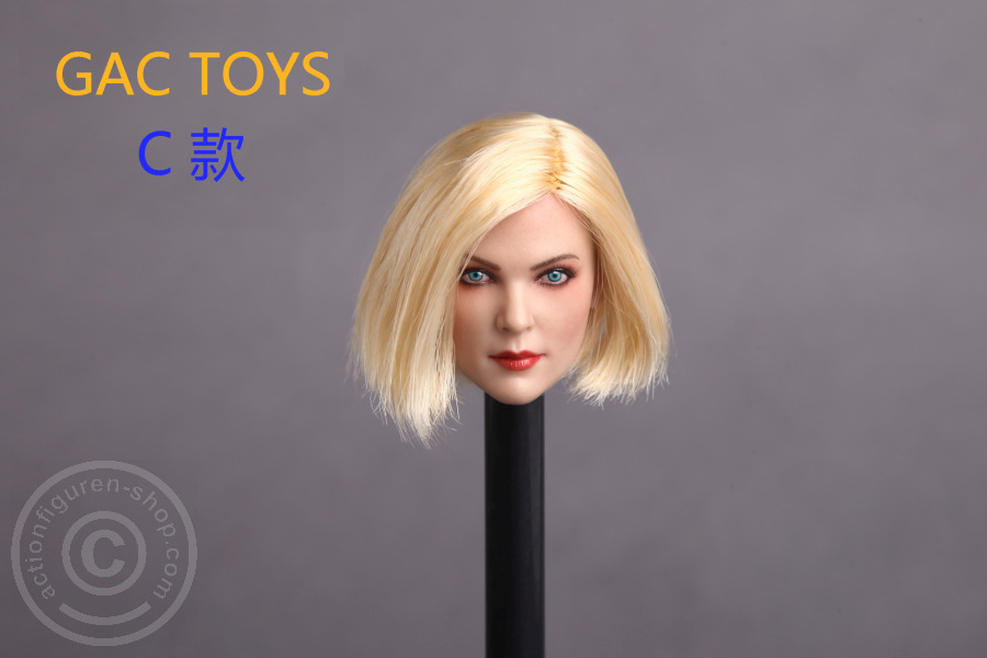 Female Head - blond short Hair