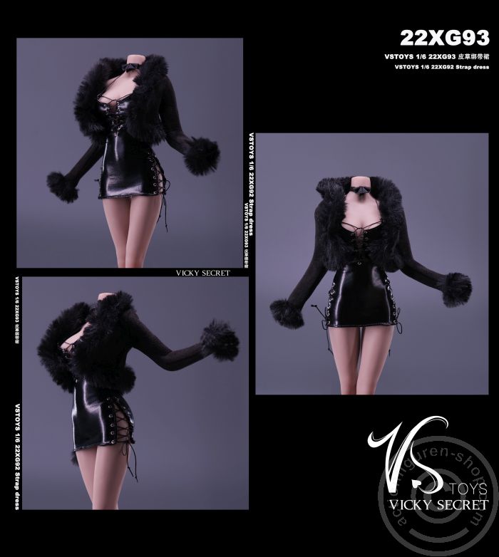 Sexy Strap Dress - black