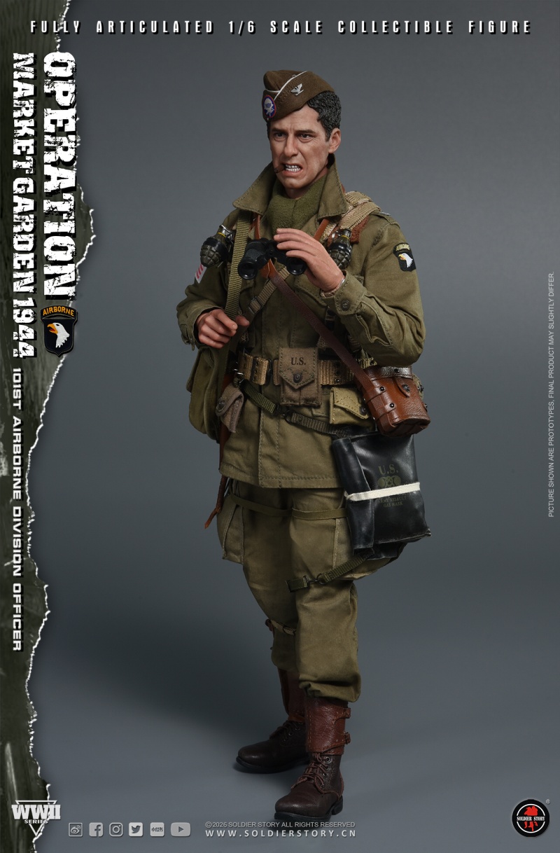 U.S. Army 101st Airborne Division Officer - WWII Operation Market Garden - in 1:6 scale