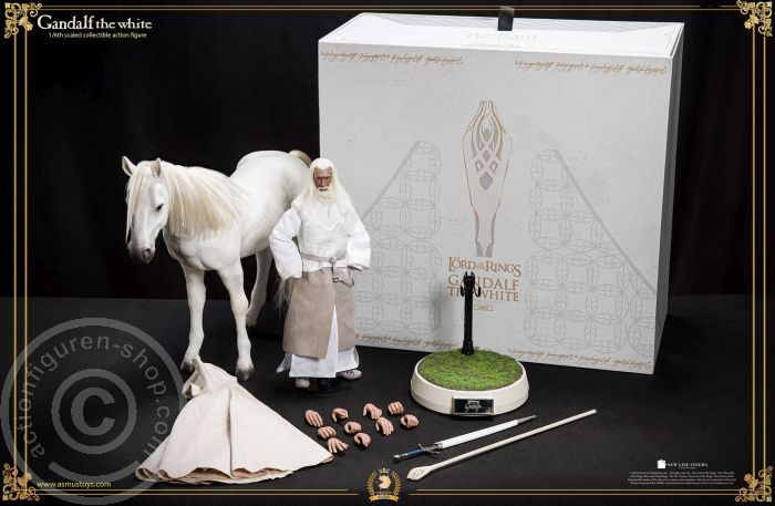 Gandalf The White w/ Horse - LOTR - Crown Series