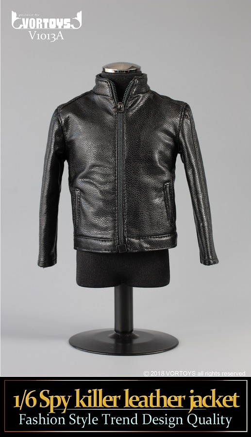 Spy Killer Leather Jacket (black) Set