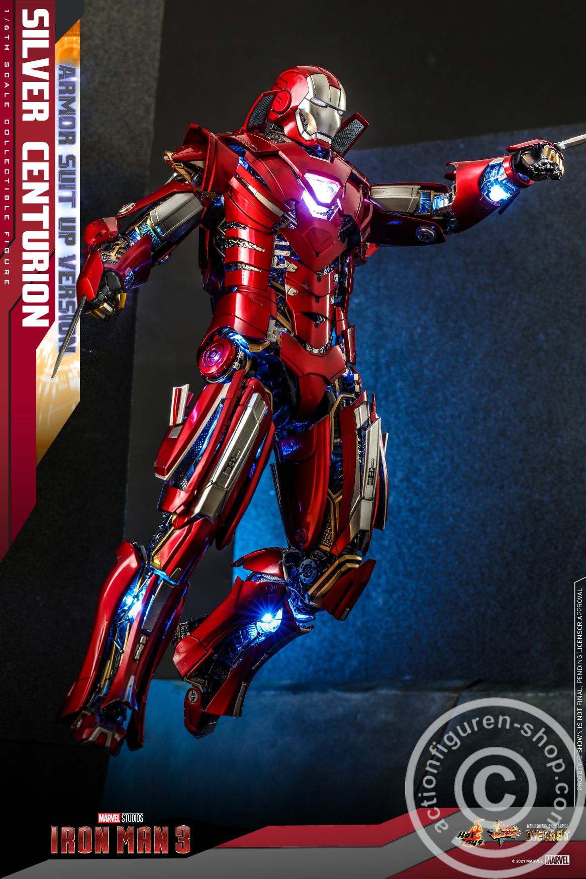Iron Man III - Silver Centurion (Armor Suit Up version) - MMS618D43 Iron Man III - Silver Centurion (Armor Suit Up version) - MMS618D43
