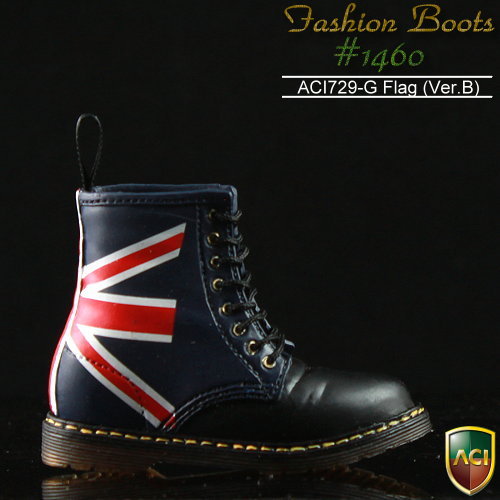 aci729gb-05xozbQt0fLgfyd Fashion Punker Boots - black