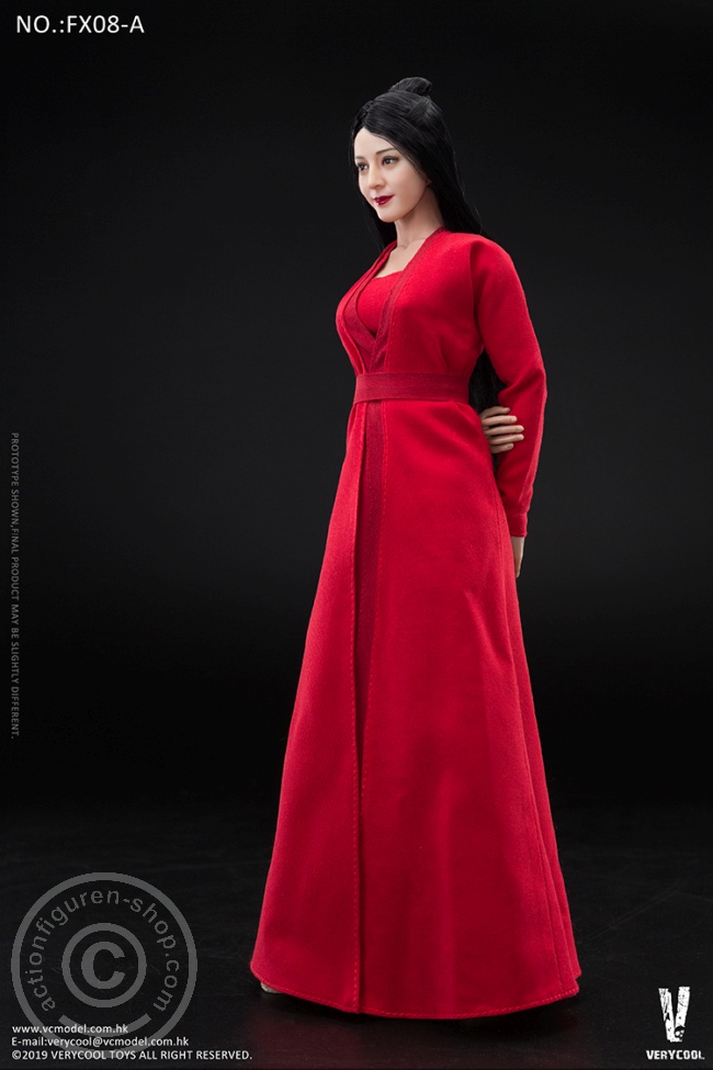 Female Body with Head - black Hair in antique Style