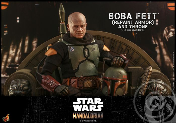 Star Wars: The Mandalorian - Boba Fett (Repaint Armor) & Throne