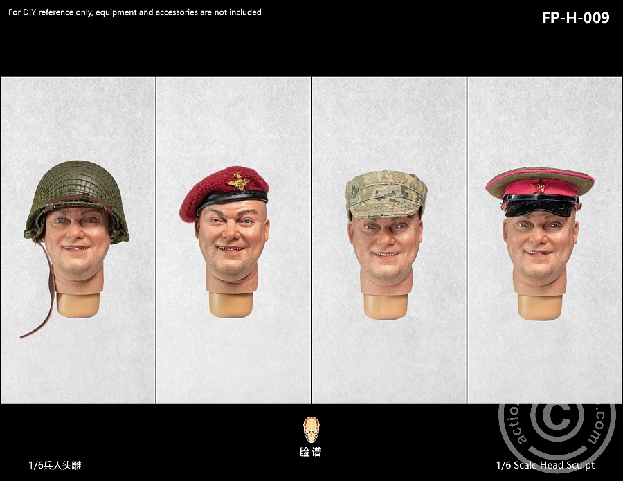 Head - male - white - fat - smiling Head - male - white - fat - smiling