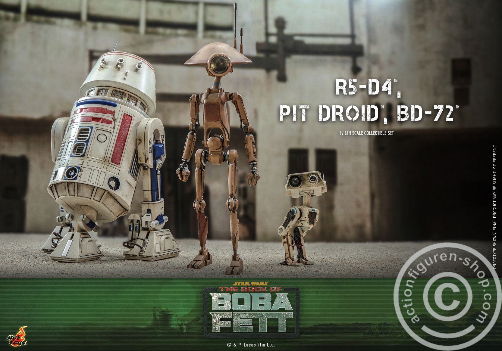 Star Wars: The Book of Boba Fett - R5-D4, Pit Droid, BD-72 Set