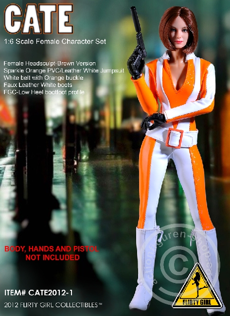 Female Head and Outfit - Cate - Orange