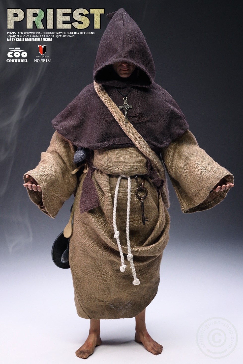 Medieval Priest - Series of Empire - in 1/6 scale