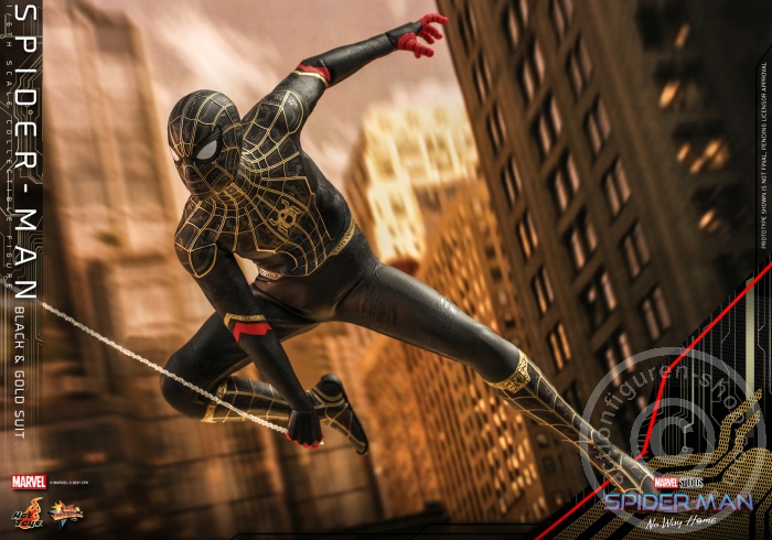 608451-08 Spider-Man: No Way Home - Spiderman (Black & Gold Suit) - MMS604