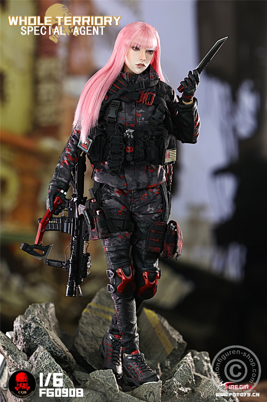 All Territory Secret Agent CQB Tactical Team Suit - Outfit & Accessoire Set - in 1/6 scale