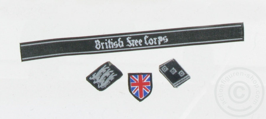 Britisches Freikorps Abzeichen Set