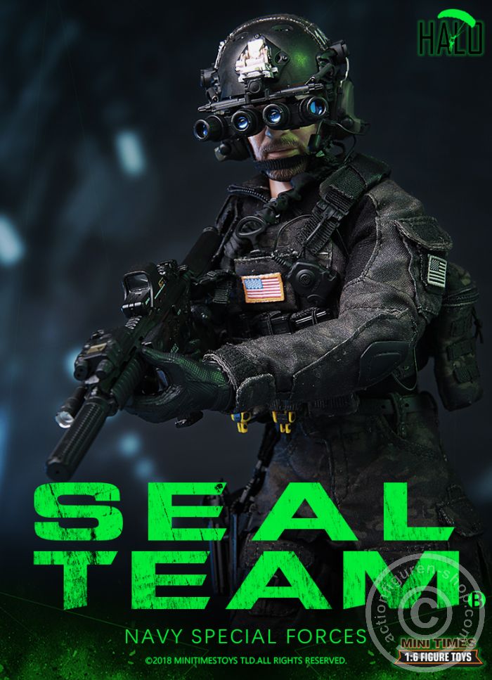 MT-M013-18 SEAL Team - HALO - w/Dog - Navy Special Forces