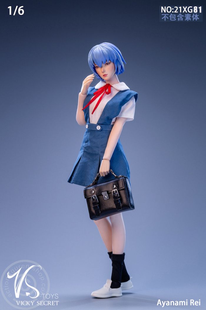 Student Girl - Ayanami Rei - Head & Outfit Set