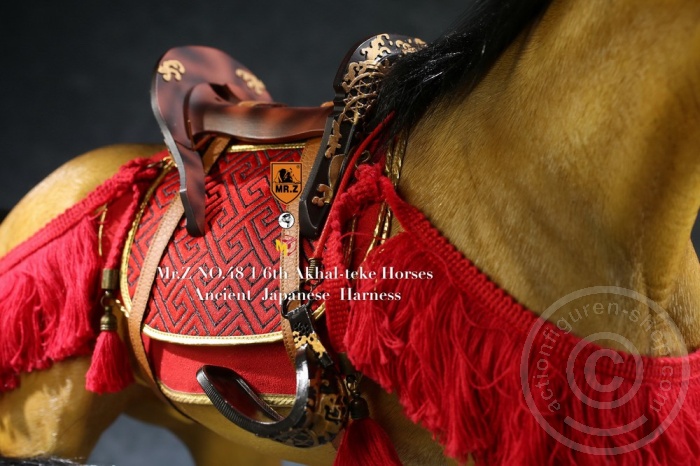 MRZ048H-07 Janpnese Horse Harness Red