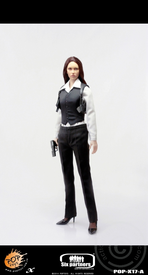 PTx17A-06 MI6 Female Agent - Black Suit