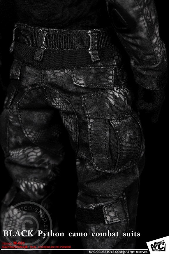 mcm061-06sdcehxPnrxhGc BLACK Python Camo Combat Suit