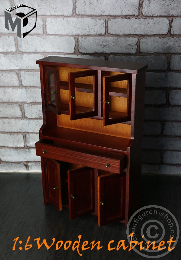 mcc005-04feaGMSK9B33LU Schrank mit Türen und Schubladen - Holz