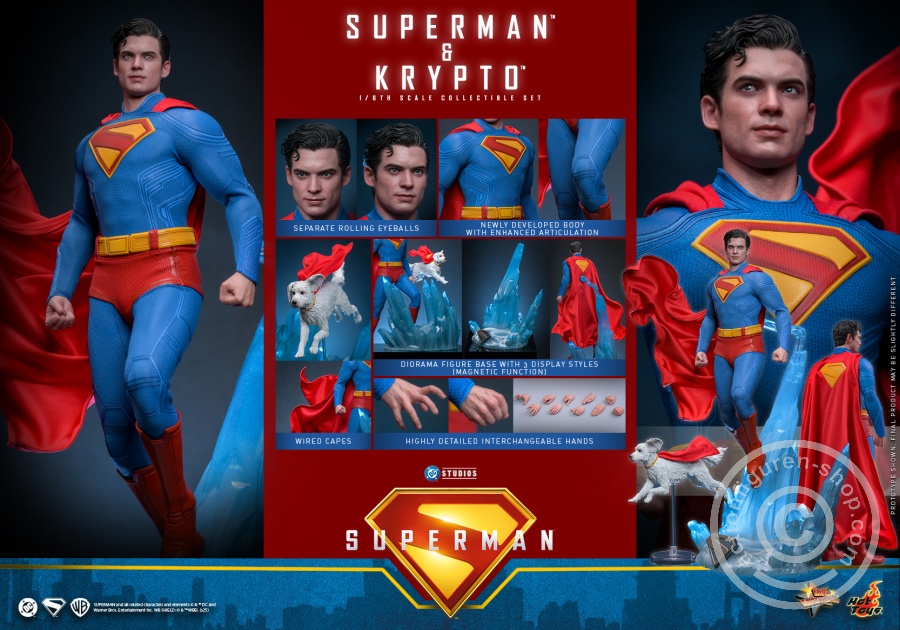 Hot Toys – MMS812 - Superman - 1/6th scale Superman & Krypto Collectible Set Hot Toys – MMS812 - Superman - 1/6th scale Superman & Krypto Collectible Set