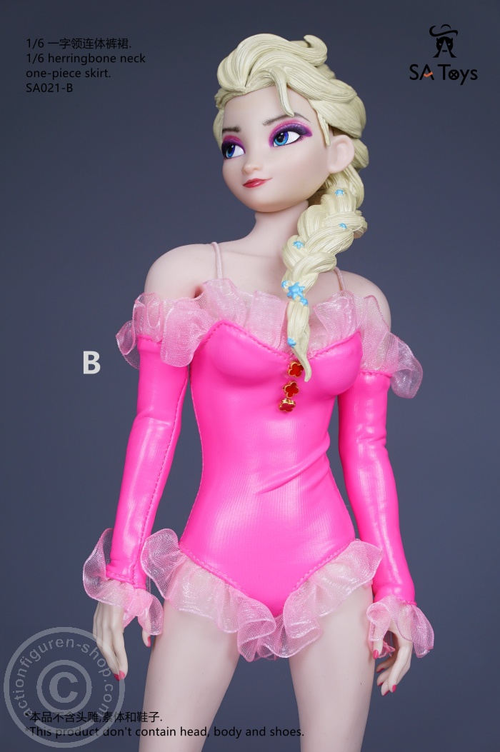 SATSA021B-03 Sexy One-Piece Skirt Outfit - pink