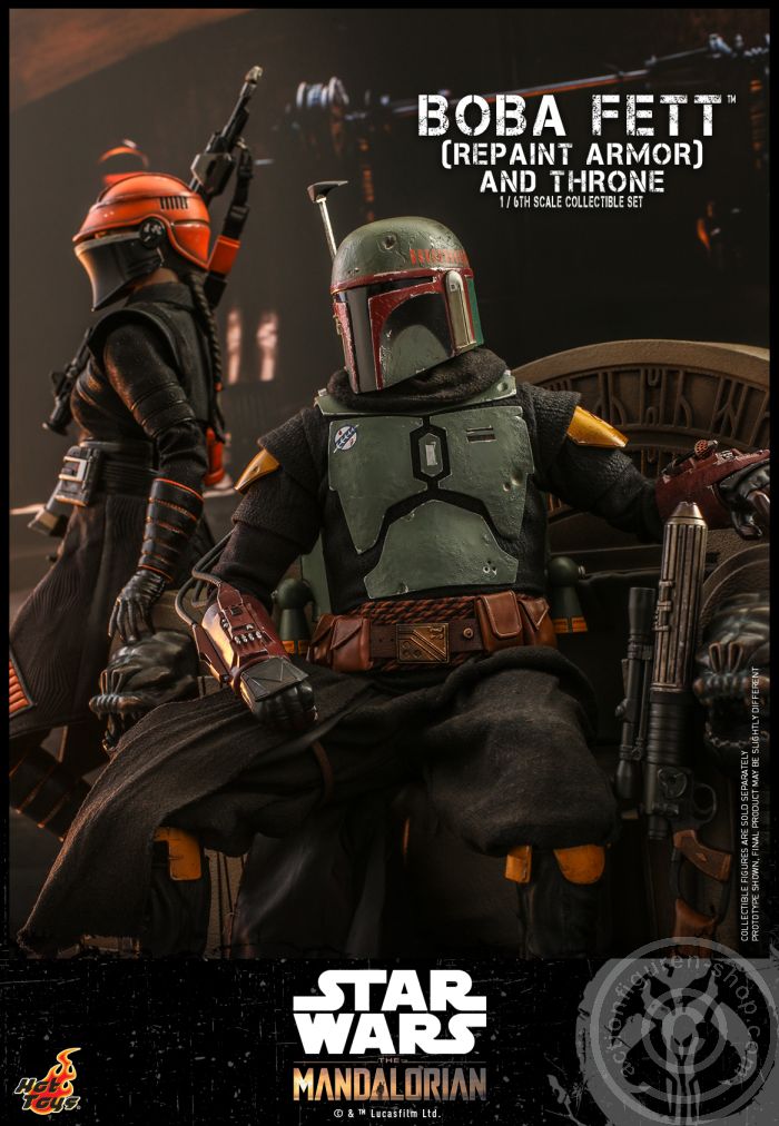 Star Wars: The Mandalorian - Boba Fett (Repaint Armor) & Throne