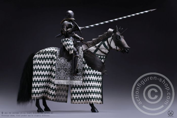 PTALS019-03 Gothic Black Armor Horse