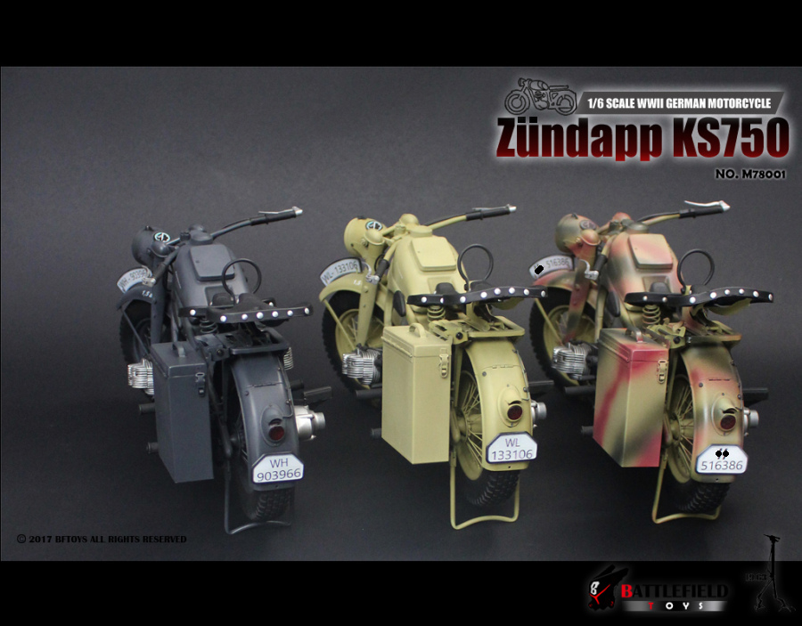 M78001-23 Zündapp KS750 Motorrad - camo