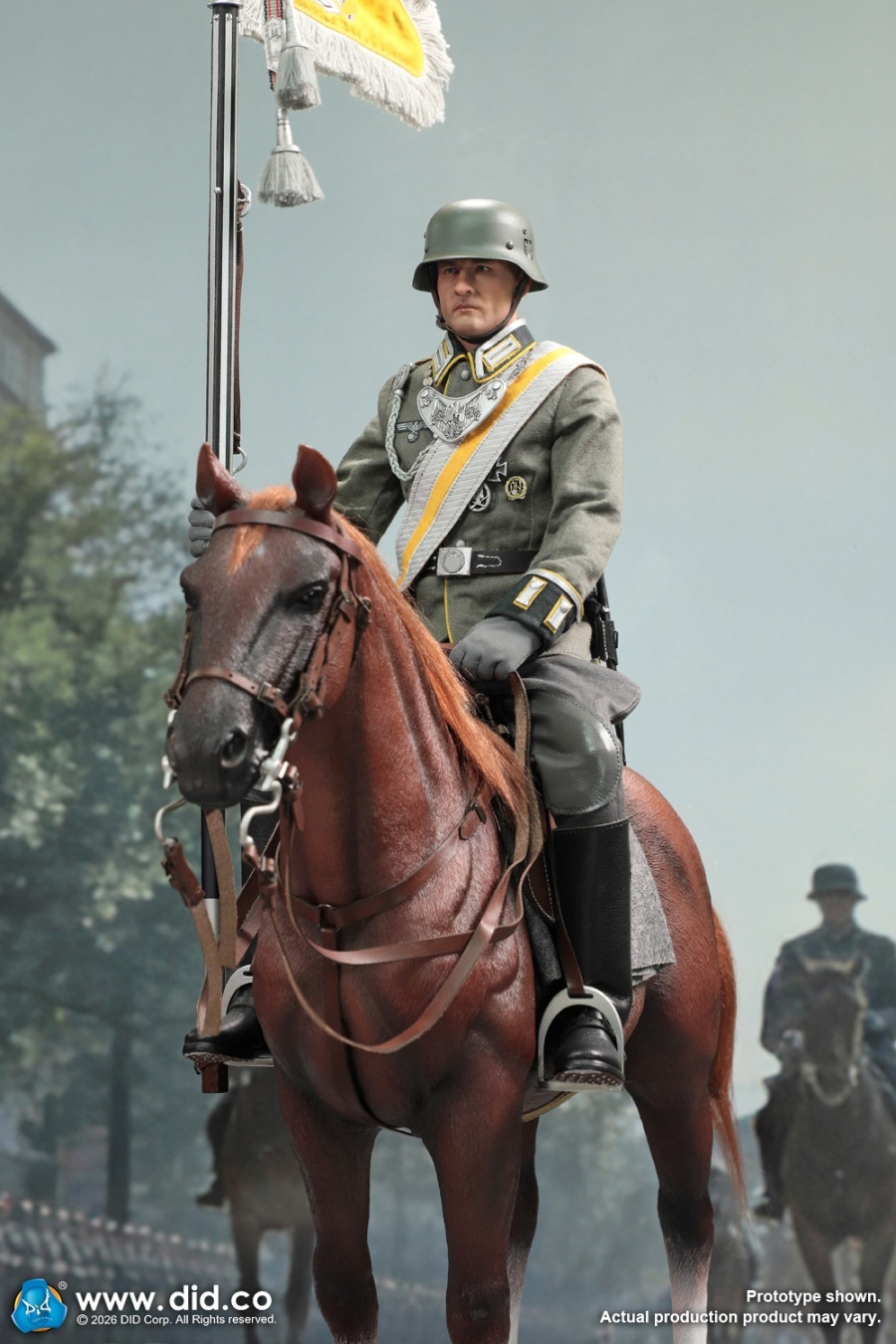 German WWII Brown War Horse (Standing) - in 1/6 scale