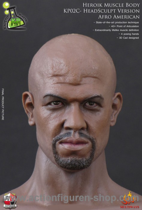 Heroik Muscle Body - BLACK - AFRO AMERICAN