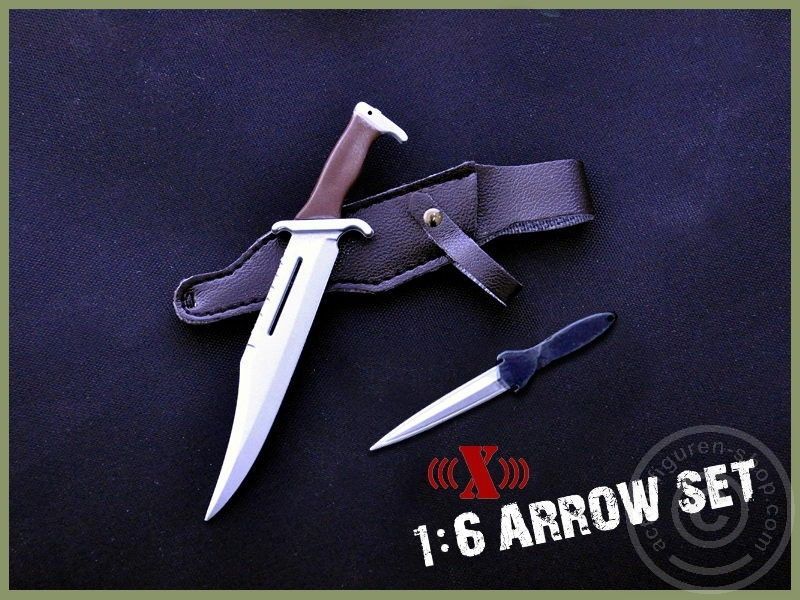 ZYX006-06 Bow & Knife Set - Black - Rambo