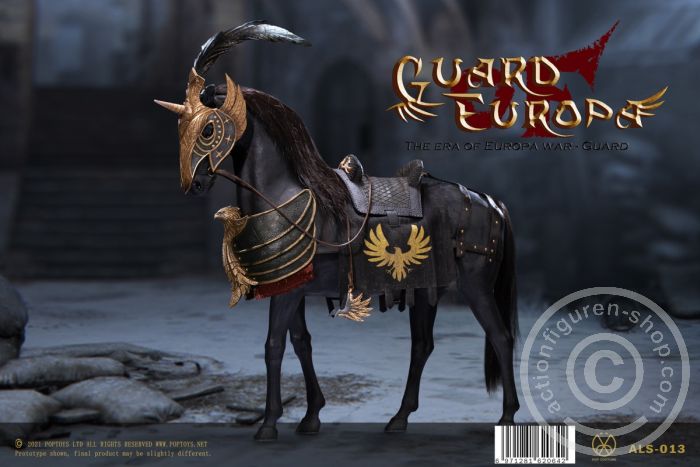 Eagle Knight Guard Black Armor Horse