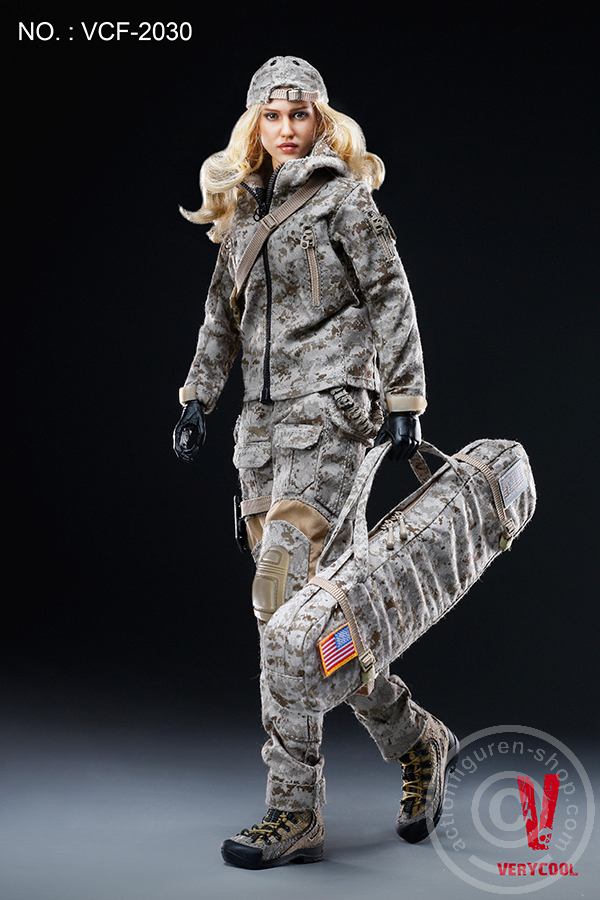 Max - Digital Camouflage Woman Soldier