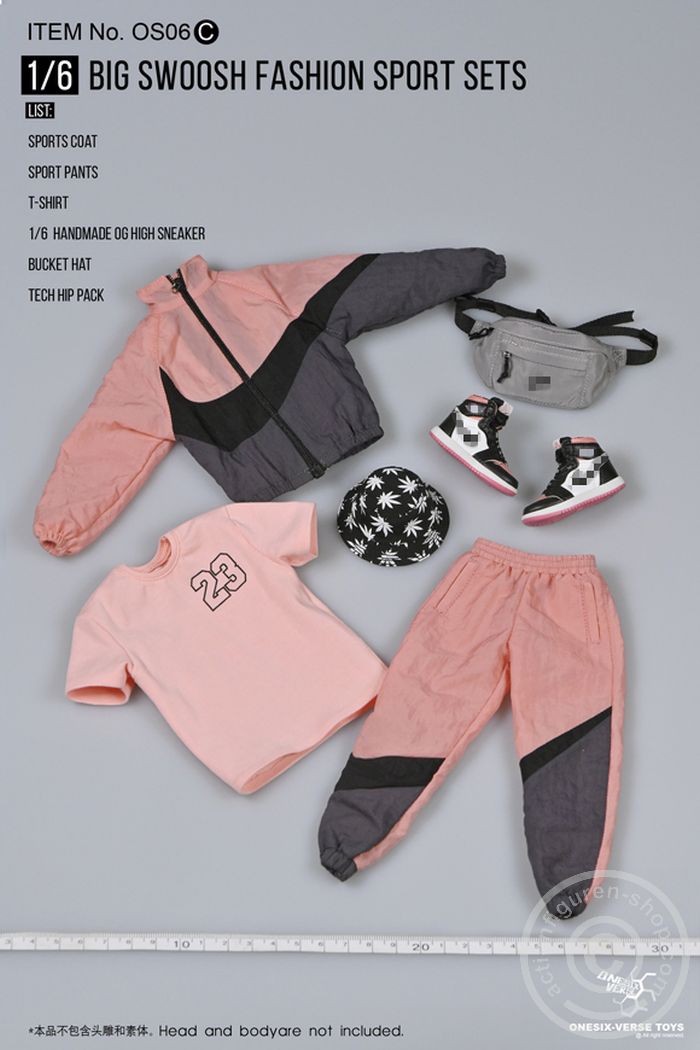 OSVTOS06C-07 Big Swoosh Fashion Sport Set - pink