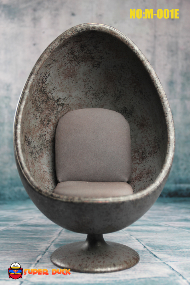Egg Chair - marble-blue/grey