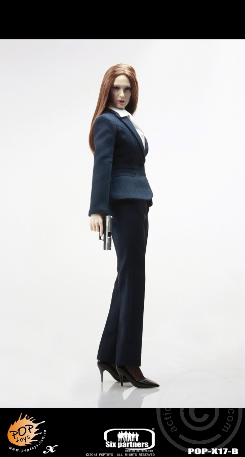PTx17B-02 MI6 Female Agent - Blue Suit