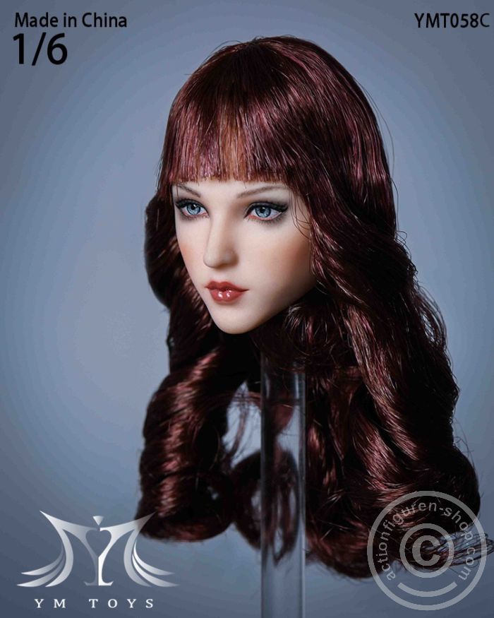 ymt058c-034KVxFaL589TIL Female Head - long curly brown Hair