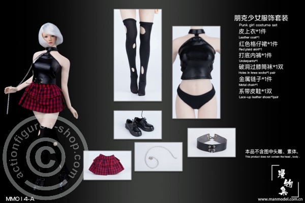Punk Girl Costume Set - A