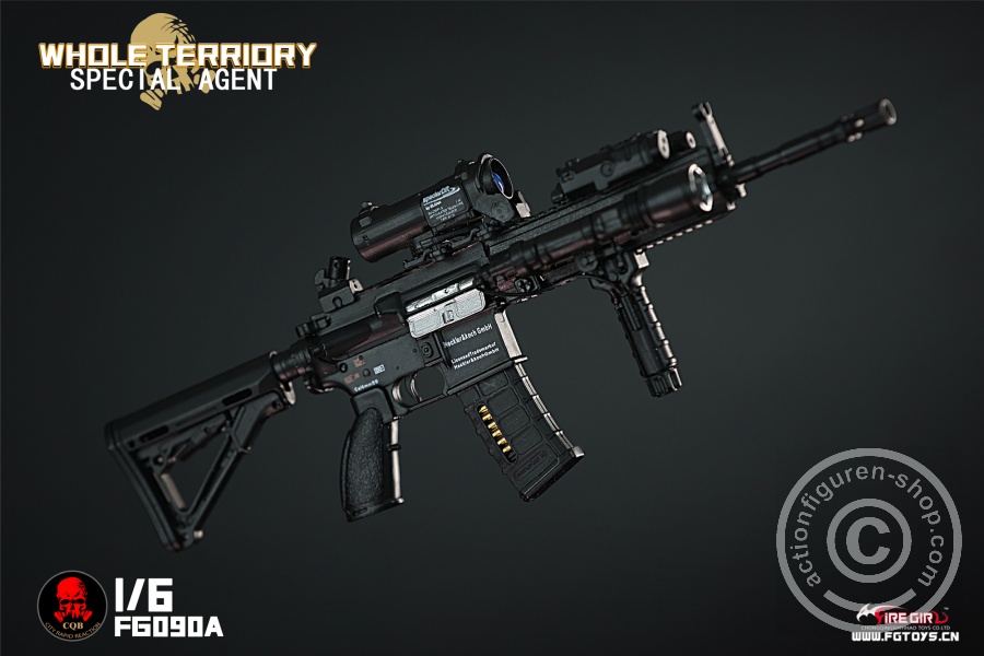 All Territory Secret Agent CQB Tactical Team Suit - Outfit & Accessoire Set - in 1/6 scale