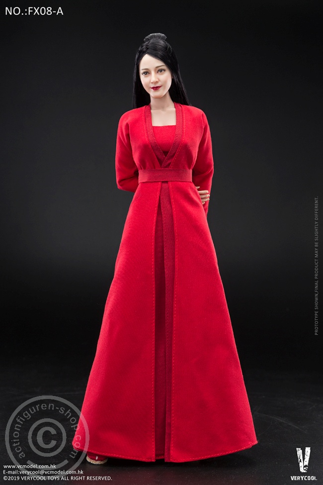 Female Body with Head - black Hair in antique Style