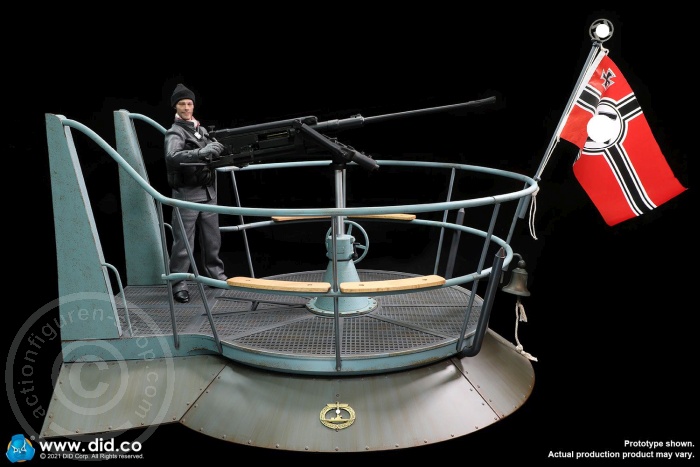 E60059ABCD-12 U-Boat Tower Diorama Set (20mm FLAK)